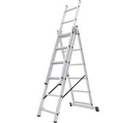 KADAX échelle multifonctionnelle " Holem ", échelle multifonctionnelle en aluminium, échelle jusqu'à 150 kg, 6 marches