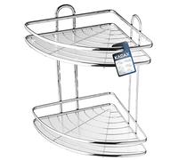 KADAX Étagère d'angle de douche, organiseur de salle de bain, étagère d'angle, étagère de salle de bain, étagère de douche, support de gel douche et support de shampooing pour douche, panier de douche