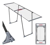 KADAX Étendoir a Linge 20 metres, Support de Sechage sur Pieds, Sechoir Pliable pour Maximiser l'espace de Sechage, Etendoir Telescopique (Noir)