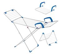 KADAX Étendoir à Linge 3-en-1, Grand Séchoir à Linge Multifonctionnel avec Ailes Amovibles pour Un Séchage Efficace et Pratique de Vos Vêtements (Blanc)
