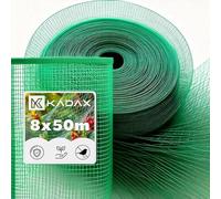 KADAX Filet Anti-Oiseaux à Mailles serrées - 6 Tailles - Filet de Protection Contre Les Oiseaux - Filet de Jardin - Filet de Protection Contre Les Feuilles - Vert (8 x 50 m)