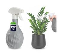 KADAX Flacon pulvérisateur en plastique de 600 ml avec récipient à boules, pulvérisateur d'eau vide pour le nettoyage de la maison, jardin, coiffeur, plantes et fleurs (gris)