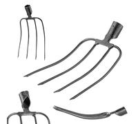 KADAX Fourchette en pierre sans manche - Fourchette à pommes de terre en acier - Fourche à betterave - Fourchette en fil de fer - Fourchette à pommes de terre - Fourchette à bêche - Fourchette à