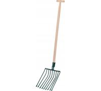 KADAX Fourchettes "Vialle", Fourchette en métal avec 9 dents, 131 cm, Vert