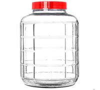 KADAX Grand Bocal de Fermentation en Verre avec Couvercle, Contenant pour la Préservation des Aliments et le Stockage du Vin (18L)