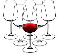 KADAX Grande Verres à Vin Rouge de 450 ml, Ensemble de Verres à Pied Élégants et Raffinés Faits en Cristal de Titane pour les Dégustations (Lot de 6)
