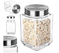 KADAX grands bocaux en verre 700ml Ø82 Blanc - couvercle à vis hermétique, pour conserves, cornichons, légumes lacto-fermentés et confitures maison
