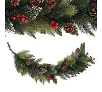 KADAX Guirlande de pin, guirlande décorative, 115 cm de long, guirlande de Noël artificielle en film PVC, décoration de cheminée, décoration de Noël (danse)