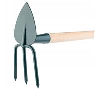 KADAX houe, houe de jardin, double houe de jardin, 3 pointes - cœur,...