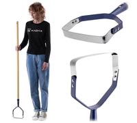KADAX, houe pendulaire avec long manche, 16 x 137 cm, idéal pour ameublir efficacement le sol et éliminer les mauvaises herbes. Houe anti-mauvaises herbes en acier trempé, type houe à arc