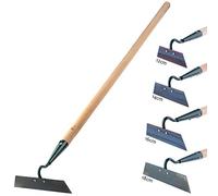 KADAX Houe Serfouette de Jardin pour Aérer et Désherber Le Sol pour Jardin Feuille en Métal Accessoire de Jardin Herbeuse pour Enlever les mauvaises herbes Cultivateur (Largeur de Travail 18cm, avec