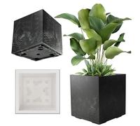 KADAX Pot de fleurs, bac à fleurs haut 40cm Jardin sur roues Eco