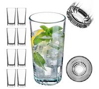 KADAX Leni Lot de 8 Verres à Whisky, Eau, Jus - Verres Universels en Cristal pour Boisson, Fête (344 ml)