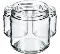 KADAX Lot de 100 bocaux en Verre 200ml Ø66 - Couvercle Twist-Off hermétique TO66 - pour confitures, conserves, cornichons, Miel & Fermentation