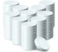 KADAX Lot de 100 couvercles Twist-Off Ø53 mm - Couvercles de rechange en métal pour bocaux 115ml & bouteilles de jus - Fermeture hermétique pour conserves, confitures & cornichons