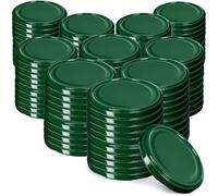 KADAX Lot de 100 couvercles Twist-Off Ø89 mm - Couvercles de Rechange en métal pour bocaux 1,7L - Fermeture hermétique pour conserves & Fermentation
