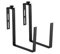 KADAX Lot de 2 supports de jardinière - Résistant aux UV - Sans perçage - Noir