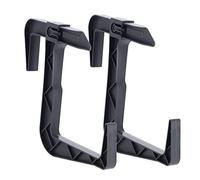 KADAX Lot de 2 Supports de jardinière sans perçage - Crochets réglables et Supports pour jardinière - Support de jardinière pour Balcon et Rebord de fenêtre - Graphite