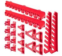 KADAX Lot de 20 Crochets Muraux à Outils en Plastique PP - Kit de Porte-Outils pour Garage, Cuisine, Atelier
