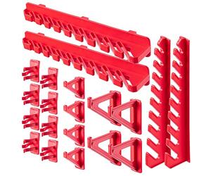 KADAX Lot de 20 Crochets Muraux à Outils en Plastique PP - Kit de Porte-Outils pour Garage, Cuisine, Atelier