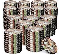 KADAX Lot de 200 couvercles à visser de diamètre - En métal - Avec 6 dents d'encliquetage - Idéaux comme couvercle de rechange pour les bocaux à conserve - Motif champignons