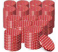 KADAX Lot de 200 couvercles à visser Diamètre : 82 mm En métal Avec 6 dents d'encliquetage Idéaux comme couvercle de rechange pour les bocaux à conserve