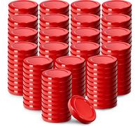 KADAX Lot de 200 couvercles Twist-Off Ø53 mm - Couvercles de rechange en métal pour bocaux 115ml & bouteilles de jus - Fermeture hermétique pour conserves, confitures & cornichons