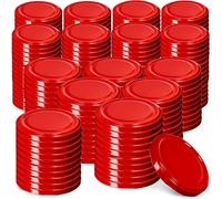 KADAX Lot de 200 couvercles Twist-Off Ø82 mm - Couvercles de rechange en métal pour bocaux 235-900ml - Fermeture hermétique pour conserves, confitures & cornichons
