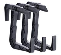 KADAX Lot de 3 Supports de jardinière sans perçage - Crochets réglables et Supports pour jardinière - Support de jardinière pour Balcon et Rebord de fenêtre - Graphite