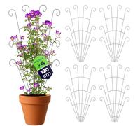KADAX Lot de 4 treillis en métal - 62 x 120 cm - Pour plantes grimpantes telles que roses et clématites - Pour jardin, balcon et terrasse - En acier