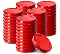 KADAX Lot de 50 couvercles Twist-Off Ø53 mm - Couvercles de rechange en métal pour bocaux 115ml & bouteilles de jus - Fermeture hermétique pour conserves, confitures & cornichons