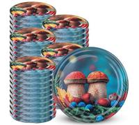 KADAX Lot de 50 couvercles Twist-Off Ø82 mm - Couvercles de rechange en métal pour bocaux 235-900ml - Fermeture hermétique pour conserves, confitures & cornichons