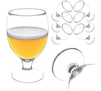 KADAX Lot de 6 verres 370 ml, en verre, bière pils