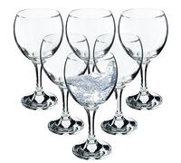 KADAX Lot de 6 verres à vin élégants et de qualité supérieure - Passent au lave-vaisselle - Pour vin rouge et blanc - Verres à pied pour servir du vin et du champagne (6 x 260 ml, pour l'eau)
