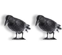 KADAX Lot de 78 Corbeau Noir en Plastique, Épouvantail Efficace pour Repousser Les Oiseaux et Préserver Le Jardin, Le Balcon et la Maison Contre Les Pigeons