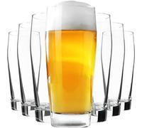 KADAX Lot de 8 verre et bière, chope de blé classique 510 ml pour fêtes familiales ou événements, verres tulipes pour bière (8 x 510 ml)