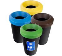 KADAX Poubelles, poubelles, 45 l, pour le tri des déchets, poubelles, 4 pièces