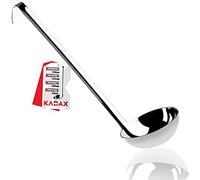 KADAX Louche à Soupe en Inox, Louche en Acier Inoxydable avec Long Manche pour Servir des Potages, Ustensile de Cuisine de Qualité Supérieure (7cm / 60ml)