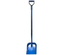 KADAX Pelle à sable en acier avec manche léger - Pelle avec poignée en D - Pelle de jardin pour sable, gravier, terre, pelle de jardin (métal, bleu)