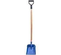 KADAX Pelle à Sable en Acier, Pelle avec Manche léger, bêche avec poignée en D, Pelle à Terre, bêche de Jardin pour Sable, Gravier, Terre, Pelle de Jardin (Bois, Bleu)