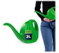 KADAX Petit Arrosoir 2L, Arrosoir de Jardin en Plastique, Arroseur à Fleur avec Long Bec pour Intérieur et Extérieur, Maison, Jardin, Arrosage (Vert)