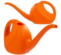 KADAX Petit Arrosoir 2L, Arrosoir de Jardin en Plastique, Arroseur à Fleur avec Long Bec pour Intérieur et Extérieur, Maison, Jardin, Arrosage (Orange)