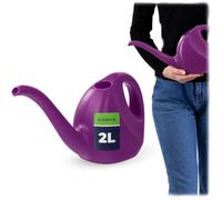 KADAX Petit Arrosoir 2L, Arrosoir de Jardin en Plastique, Arroseur à Fleur avec Long Bec pour Intérieur et Extérieur, Maison, Jardin, Arrosage (Violet)
