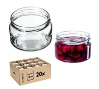 KADAX petits bocaux 250 ml, Pots de confiture avec couvercle, Pots hermétiques à offrir en cadeau
