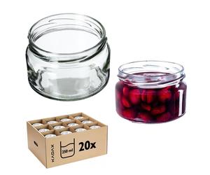 KADAX petits bocaux 250 ml, Pots de confiture avec couvercle, Pots hermétiques à offrir en cadeau