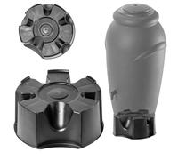 KADAX Socle pour réservoir d'eau de pluie, tonneau d'eau et arroseur pour le jardin 50 cm