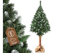 KADAX Pin de Diamant sur Un Tronc, Arbre de Noël en Plastique PVC, Arbre de Noël Artificiel avec 20 Branches et 8 couronnes d'arbres, pin avec Support en Plastique Ø env. 70