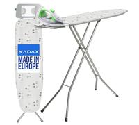 KADAX Planche à repasser "Tasjo", Table à repasser, Planche à repasser à vapeur avec pieds antidérapants et hauteur réglable, 142 cm, près des moutons