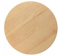 KADAX Plateau de Service Rotatif en Bois Naturel, Plateau Tournant Antibactérien, Assiette de Service et à Collation (Diamètre : 60 cm)