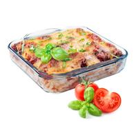 KADAX Plat résistant à la chaleur 2 4L Petit pour la cuisson au four Carré 25cm